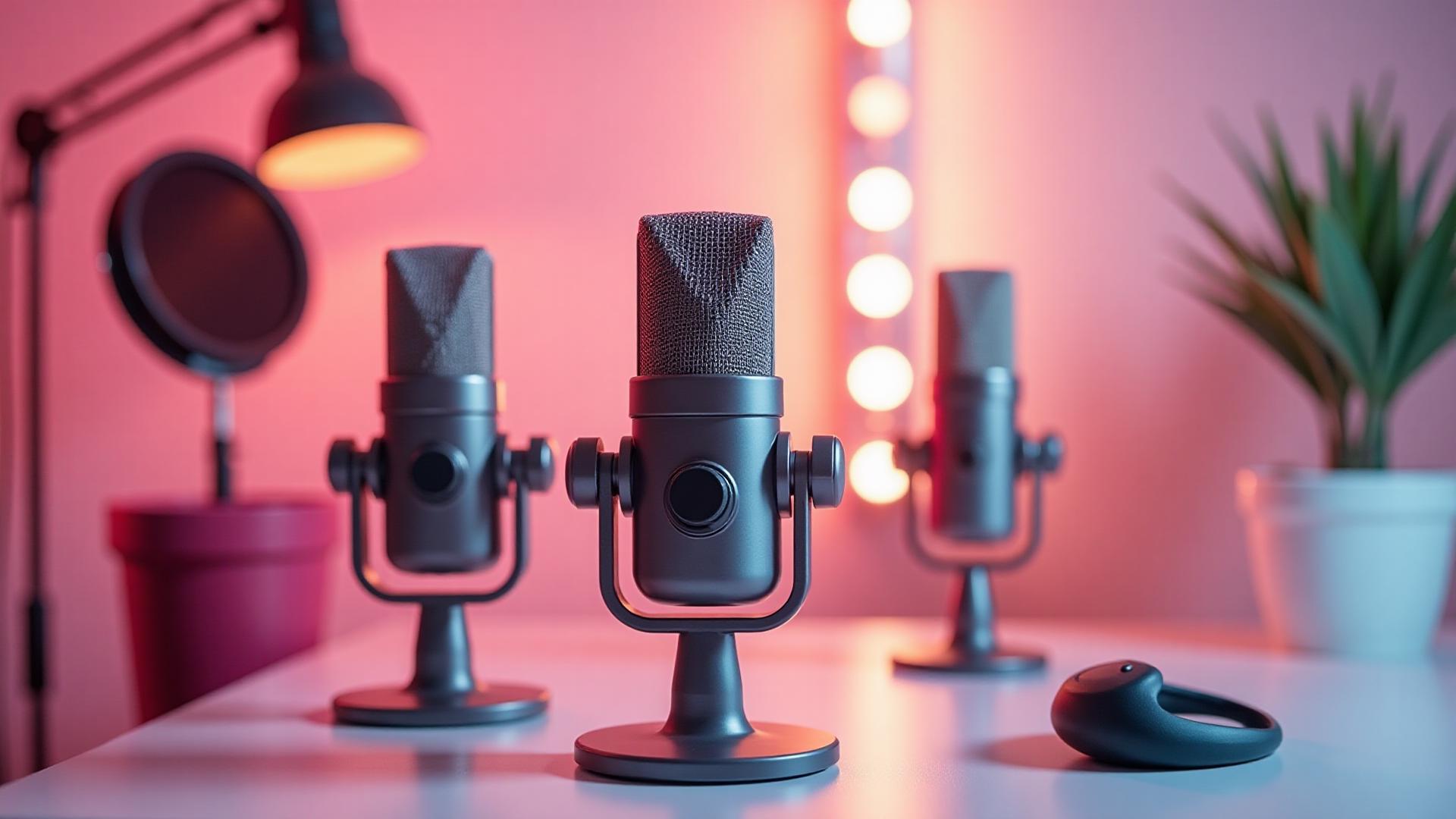 Professional podcast studio